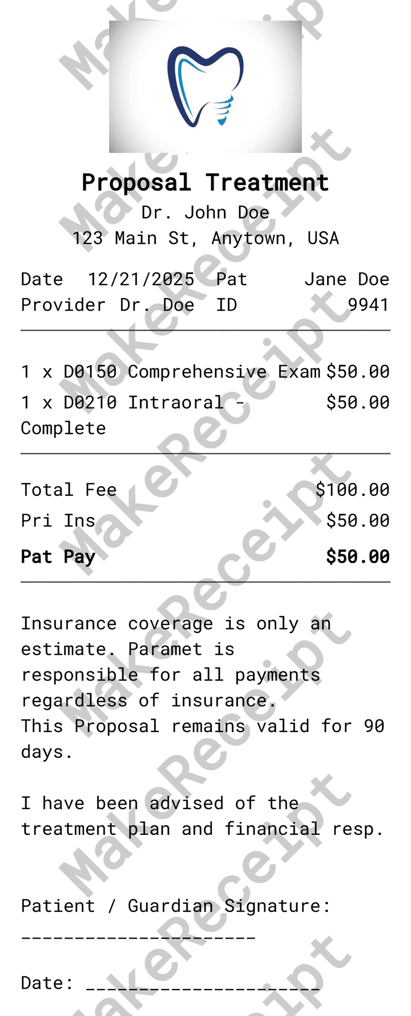 Hospital / Dental Proposal preview